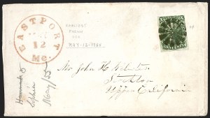 Sale 1242, Lot 352, Ten-Cent: Type II, Covers (Scott 14)