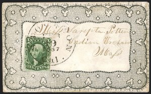Sale 1242, Lot 353, Ten-Cent: Type II, Covers (Scott 14)