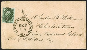 Sale 1242, Lot 354, Ten-Cent: Type II, Covers (Scott 14)