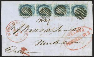 Sale 1242, Lot 39, One-Cent: Plate One Early, cont. (Scott 7-8A)