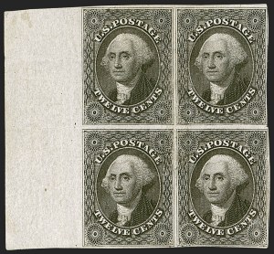 Sale 1242, Lot 392, Twelve-Cent: Off-Cover (Scott 17)