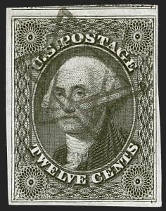 Sale 1242, Lot 410, Twelve-Cent: Off-Cover (Scott 17)