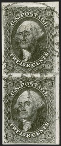 Sale 1242, Lot 417, Twelve-Cent: Off-Cover (Scott 17)