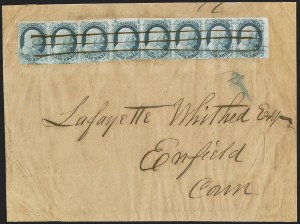 Sale 1242, Lot 42, One-Cent: Plate One Late (Scott 7, 9)