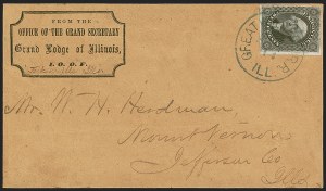 Sale 1242, Lot 422, Twelve-Cent: Domestic Covers (Scott 17)