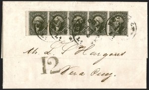 Sale 1242, Lot 431, Twelve-Cent: Foreign Mails (Scott 17)