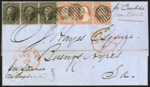 Sale 1242, Lot 433, Twelve-Cent: Foreign Mails (Scott 17)