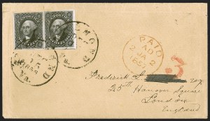 Sale 1242, Lot 438, Twelve-Cent: Foreign Mails (Scott 17)