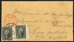 Sale 1242, Lot 439, Twelve-Cent: Foreign Mails (Scott 17)