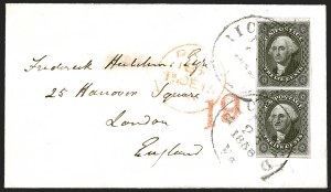 Sale 1242, Lot 440, Twelve-Cent: Foreign Mails (Scott 17)