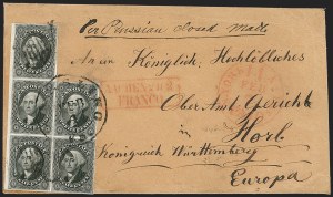 Sale 1242, Lot 448, Twelve-Cent: Foreign Mails (Scott 17)