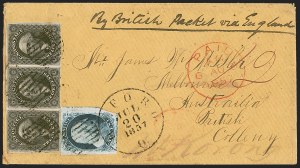 Sale 1242, Lot 455, Twelve-Cent: Foreign Mails (Scott 17)