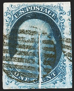 Sale 1242, Lot 48, One-Cent: Plate One Late (Scott 7, 9)