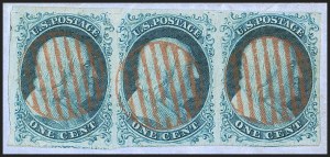 Sale 1242, Lot 6, One-Cent: Plate One Early (Scott 5-5A)