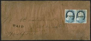 Sale 1242, Lot 62, One-Cent: Plate One Late (Scott 7, 9)