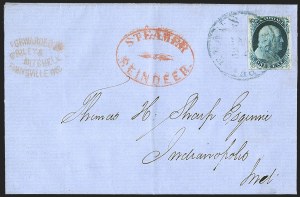 Sale 1242, Lot 63, One-Cent: Plate One Late (Scott 7, 9)