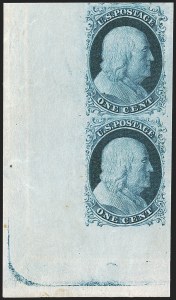 Sale 1242, Lot 74, One-Cent: Plate Two (Scott 7, 8)