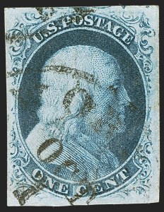 Sale 1242, Lot 89, One-Cent: Plate Two (Scott 7, 8)