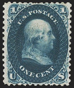 Sale 1244, Lot 101, 1861 Issue First Designs and Colors (Scott 55-61)