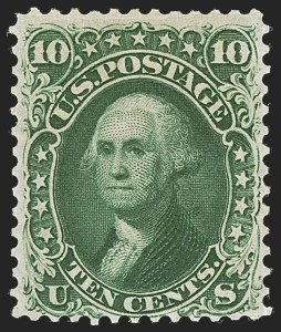Sale 1244, Lot 104, 1861 Issue First Designs and Colors (Scott 55-61)