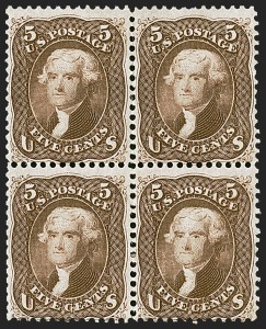 Sale 1244, Lot 129, 1861-66 Issue (Scott 63-78)
