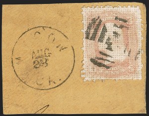 Sale 1244, Lot 133, 1867-68 Grilled Issue (Scott 79-101)