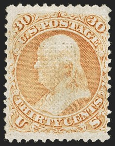 Sale 1244, Lot 167, 1867-68 Grilled Issue (Scott 79-101)