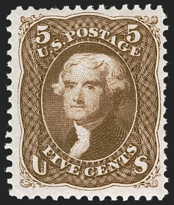 Sale 1244, Lot 174, 1875 Re-Issue of 1861-66 Issue (Scott 102-111)
