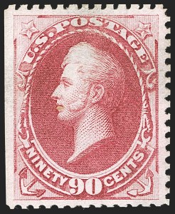 Sale 1244, Lot 267, 1875 Continental Bank Note Co. Hard Paper Special Printing (Scott 167-177, 180)