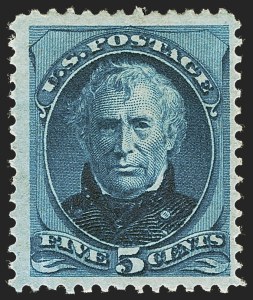Sale 1244, Lot 273, 1875 Continental, 1879-80 American Bank Note Co. Issues (Scott 178-191), 5c Blue (185) Sale 1244, Lot 273, 1875 Continental, 1879-80 American Bank Note Co. Issues (Scott 178-191)
