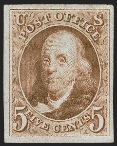 Sale 1244, Lot 36, 1875 Reproduction of 1847 Issue (Scott 3-4)