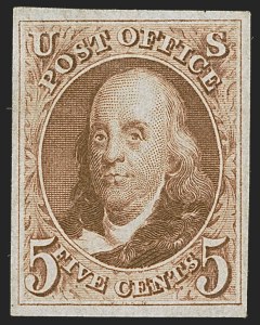 Sale 1244, Lot 37, 1875 Reproduction of 1847 Issue (Scott 3-4)