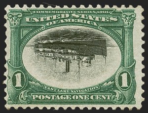 Sale 1244, Lot 380, 1901 Pan-American Issue and Inverts (Scott 294-299)