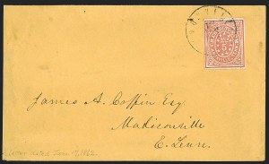 Sale 1244, Lot 531, Confederate States, Postmasters' Provisionals