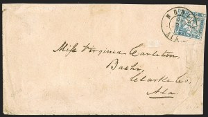 Sale 1244, Lot 540, Confederate States, Postmasters' Provisionals