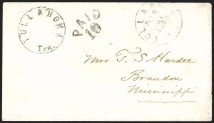 Sale 1244, Lot 550, Confederate States, Postmasters' Provisionals