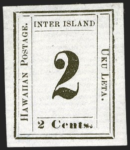 Sale 1244, Lot 593, Hawaii, including Missionary Stamps