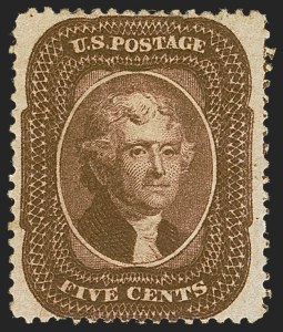 Sale 1244, Lot 79, 1857-60 Issue (Scott 18-39)