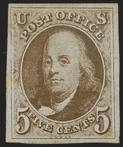 Sale 1245, Lot 1005, 1847 Issue (Scott 1-2)