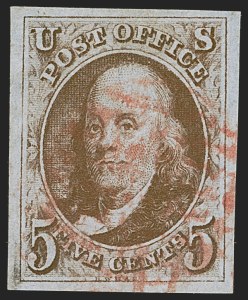 Sale 1245, Lot 1007, 1847 Issue (Scott 1-2)