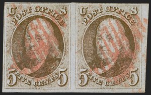 Sale 1245, Lot 1017, 1847 Issue (Scott 1-2)