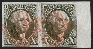 Sale 1245, Lot 1041, 1847 Issue (Scott 1-2)