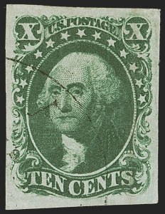 Sale Number 1245, Lot Number 1073, 1851-56 Issue (Scott 5-17) Sale Number 1245, Lot Number 1073, 1851-56 Issue (Scott 5-17)