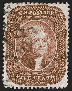 Sale Number 1245, Lot Number 1106, 1857-60 Issue (Scott 18-30A)