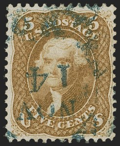 Sale 1245, Lot 1168, 1861-66 Issue (Scott 56-78)