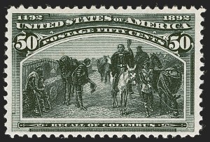 Sale 1245, Lot 1490, 50c-$5.00 1893 Columbian Issue (Scott 240-245)