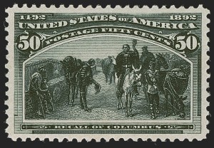 Sale Number 1245, Lot Number 1491, 50c-$5.00 1893 Columbian Issue (Scott 240-245)