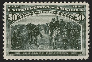 Sale 1245, Lot 1492, 50c-$5.00 1893 Columbian Issue (Scott 240-245)