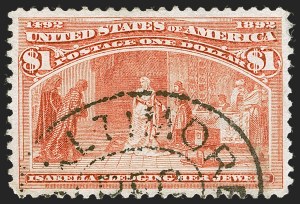Sale 1245, Lot 1500, 50c-$5.00 1893 Columbian Issue (Scott 240-245)