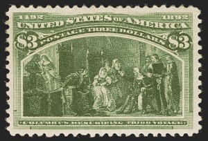 Sale 1245, Lot 1514, 50c-$5.00 1893 Columbian Issue (Scott 240-245)